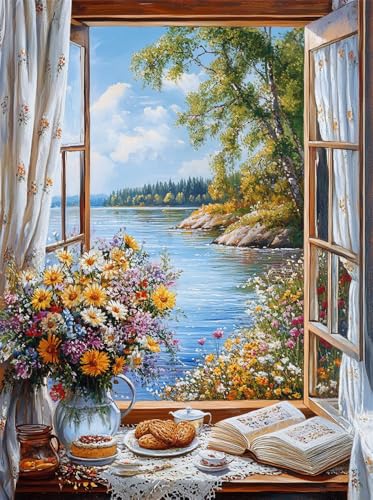 14Ct Kreuzstich Stickpackungen Vorgedruckt Set Erwachsene,Fenster Mit Blumen Und Essen 40X50Cm Stickvorlagen Stickbilder Vorgedruckt Kreuzstich Stickpackung Sticken Stickbild Set Für Erwachs 14Ct Kreuzstich Stickpackungen Vorgedruckt Set Erwachsene,Fenster Mit Blumen Und Essen 40X50Cm Stickvorlagen Stickbilder Vorgedruckt Kreuzstich Stickpackung Sticken Stickbild Set Für Erwachs von Rqwybcaxn