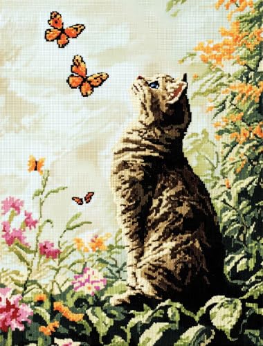 14Ct Kreuzstich Stickpackungen Vorgedruckt Set Erwachsene,Katze Fängt Schmetterlinge 40X50Cm Stickvorlagen Stickbilder Vorgedruckt Kreuzstich Stickpackung Sticken Stickbild Set Für Erwachsen 14Ct Kreuzstich Stickpackungen Vorgedruckt Set Erwachsene,Katze Fängt Schmetterlinge 40X50Cm Stickvorlagen Stickbilder Vorgedruckt Kreuzstich Stickpackung Sticken Stickbild Set Für Erwachsen von Rqwybcaxn