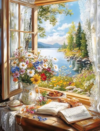 Kreuzstich Set Vorgedruckt, Fenster Mit Blumen Und Essen 14Ct 40X50Cm Stickvorlagen Stickbilder Vorgedruckt Kreuzstich Stickpackungen Stickpackung Cross Stitch Embroidery Kit Stickset Sticke Kreuzstich Set Vorgedruckt, Fenster Mit Blumen Und Essen 14Ct 40X50Cm Stickvorlagen Stickbilder Vorgedruckt Kreuzstich Stickpackungen Stickpackung Cross Stitch Embroidery Kit Stickset Sticke von Rqwybcaxn