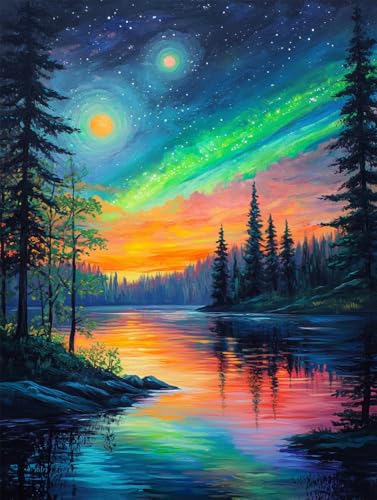 Kreuzstich Set Vorgedruckt, Schöner Waldfluss Und Heller Sternenhimmel 14Ct 40X50Cm Stickvorlagen Stickbilder Vorgedruckt Kreuzstich Stickpackungen Stickpackung Cross Stitch Embroidery Kit S Kreuzstich Set Vorgedruckt, Schöner Waldfluss Und Heller Sternenhimmel 14Ct 40X50Cm Stickvorlagen Stickbilder Vorgedruckt Kreuzstich Stickpackungen Stickpackung Cross Stitch Embroidery Kit S von Rqwybcaxn