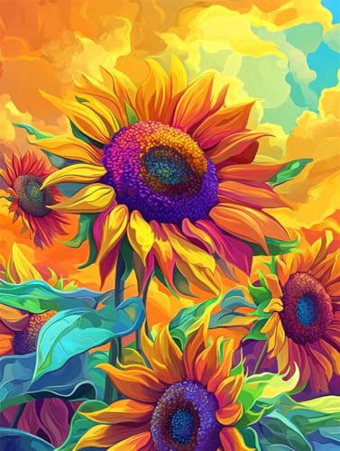 Kreuzstich Set Vorgedruckt, Sonnenblumen Leuchtende Farben 14Ct 40X50Cm Stickvorlagen Stickbilder Vorgedruckt Kreuzstich Stickpackungen Stickpackung Cross Stitch Embroidery Kit Stickset Stic Kreuzstich Set Vorgedruckt, Sonnenblumen Leuchtende Farben 14Ct 40X50Cm Stickvorlagen Stickbilder Vorgedruckt Kreuzstich Stickpackungen Stickpackung Cross Stitch Embroidery Kit Stickset Stic von Rqwybcaxn