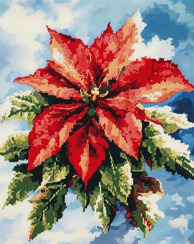 Kreuzstich Set Vorgedruckt, Weihnachtsstern 14Ct 40X50Cm Stickvorlagen Stickbilder Vorgedruckt Kreuzstich Stickpackungen Stickpackung Cross Stitch Embroidery Kit Stickset Sticken Set Für Erw Kreuzstich Set Vorgedruckt, Weihnachtsstern 14Ct 40X50Cm Stickvorlagen Stickbilder Vorgedruckt Kreuzstich Stickpackungen Stickpackung Cross Stitch Embroidery Kit Stickset Sticken Set Für Erw von Rqwybcaxn