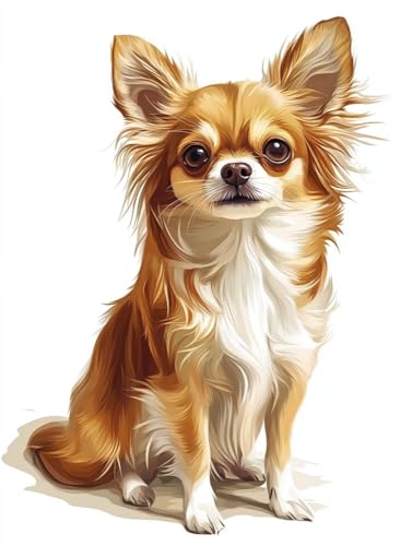 Kreuzstich Set Vorgedruckt,Langhaariger Chihuahua 14Ct 40X50Cm Tiere Stickvorlagen Stickbilder Vorgedruckt Kreuzstich Stickpackungen Stickpackung Cross Stitch Embroidery Kit Stickset Sticken Kreuzstich Set Vorgedruckt,Langhaariger Chihuahua 14Ct 40X50Cm Tiere Stickvorlagen Stickbilder Vorgedruckt Kreuzstich Stickpackungen Stickpackung Cross Stitch Embroidery Kit Stickset Sticken von Rqwybcaxn
