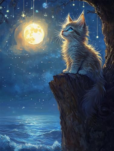Kreuzstich Set Vorgedruckt,Süße Katze Mit Blauen Augen 14Ct 40X50Cm Stickvorlagen Stickbilder Vorgedruckt Kreuzstich Stickpackungen Stickpackung Tier Cross Stitch Embroidery Kit Stickset Sti Kreuzstich Set Vorgedruckt,Süße Katze Mit Blauen Augen 14Ct 40X50Cm Stickvorlagen Stickbilder Vorgedruckt Kreuzstich Stickpackungen Stickpackung Tier Cross Stitch Embroidery Kit Stickset Sti von Rqwybcaxn