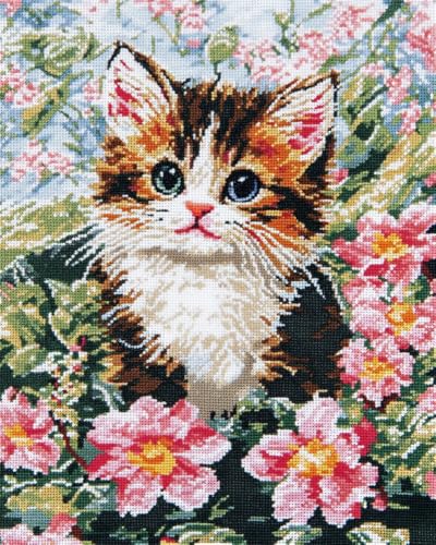 Kreuzstich Set Vorgedruckt,Süße Katze Und Blumen 14Ct 40X50Cm Stickvorlagen Stickbilder Vorgedruckt Kreuzstich Stickpackungen Stickpackung Tier Cross Stitch Embroidery Kit Stickset Sticken S Kreuzstich Set Vorgedruckt,Süße Katze Und Blumen 14Ct 40X50Cm Stickvorlagen Stickbilder Vorgedruckt Kreuzstich Stickpackungen Stickpackung Tier Cross Stitch Embroidery Kit Stickset Sticken S von Rqwybcaxn