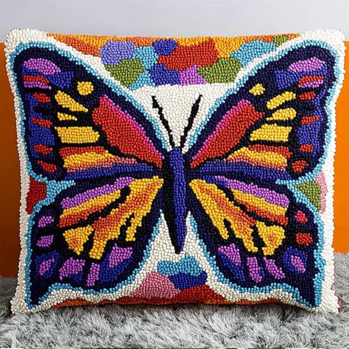 Rqwybcaxn Diy Knüpfen Set Knüpfhaken-Sets Magisches Schmetterlingsmuster Knüpfhaken-Sets,Diy-Kissenbezug,Bastelsets,Mit Bedruckter Leinwand 43X43Cm Rqwybcaxn Diy Knüpfen Set Knüpfhaken-Sets Magisches Schmetterlingsmuster Knüpfhaken-Sets,Diy-Kissenbezug,Bastelsets,Mit Bedruckter Leinwand 43X43Cm von Rqwybcaxn