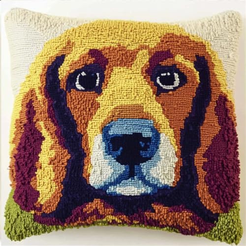 Rqwybcaxn Diy Knüpfkissen Zum Selber Knüpfen Bluthund Knüpfhaken-Sets Fantasietiere Diy Haken Gestrickter Bestickter Teppich Kissen Stickerei Knüpfhaken Teppich Set 43X43Cm Rqwybcaxn Diy Knüpfkissen Zum Selber Knüpfen Bluthund Knüpfhaken-Sets Fantasietiere Diy Haken Gestrickter Bestickter Teppich Kissen Stickerei Knüpfhaken Teppich Set 43X43Cm von Rqwybcaxn