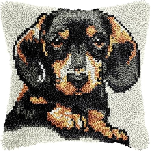 Rqwybcaxn Diy Knüpfkissen Zum Selber Knüpfen Dackel Knüpfhaken-Sets,Cartoon-Tiere,3D-Kissen,Materialien,Paketbezug,Knüpfhaken-Set,Kissen-Stickerei-Set,Bastel-Heimdekoration 43X43Cm Rqwybcaxn Diy Knüpfkissen Zum Selber Knüpfen Dackel Knüpfhaken-Sets,Cartoon-Tiere,3D-Kissen,Materialien,Paketbezug,Knüpfhaken-Set,Kissen-Stickerei-Set,Bastel-Heimdekoration 43X43Cm von Rqwybcaxn
