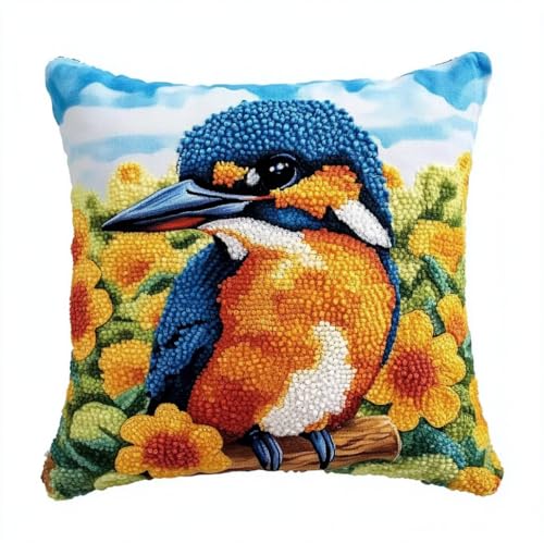 Rqwybcaxn Diy Knüpfkissen Zum Selber Knüpfen Knüpfhaken-Set Eisvogel Diy-Haken,Gestrickt,Bestickter Teppich,Kissen,Stickerei,Knüpfhaken-Teppich-Set 43X43Cm Rqwybcaxn Diy Knüpfkissen Zum Selber Knüpfen Knüpfhaken-Set Eisvogel Diy-Haken,Gestrickt,Bestickter Teppich,Kissen,Stickerei,Knüpfhaken-Teppich-Set 43X43Cm von Rqwybcaxn