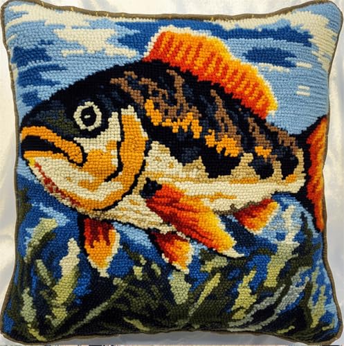 Rqwybcaxn Diy Knüpfkissen Zum Selber Knüpfen Knüpfhaken-Set Fisch Diy-Haken,Gestrickt,Bestickter Teppich,Kissen,Stickerei,Knüpfhaken-Teppich-Set 43X43Cm Rqwybcaxn Diy Knüpfkissen Zum Selber Knüpfen Knüpfhaken-Set Fisch Diy-Haken,Gestrickt,Bestickter Teppich,Kissen,Stickerei,Knüpfhaken-Teppich-Set 43X43Cm von Rqwybcaxn