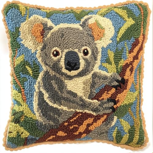 Rqwybcaxn Diy Knüpfkissen Zum Selber Knüpfen Knüpfhaken-Set Koala,3D-Kissen,Materialien,Paketbezug,Knüpfhaken-Set,Kissen-Stickset,Bastel- Und Heimdekoration 43X43Cm Rqwybcaxn Diy Knüpfkissen Zum Selber Knüpfen Knüpfhaken-Set Koala,3D-Kissen,Materialien,Paketbezug,Knüpfhaken-Set,Kissen-Stickset,Bastel- Und Heimdekoration 43X43Cm von Rqwybcaxn