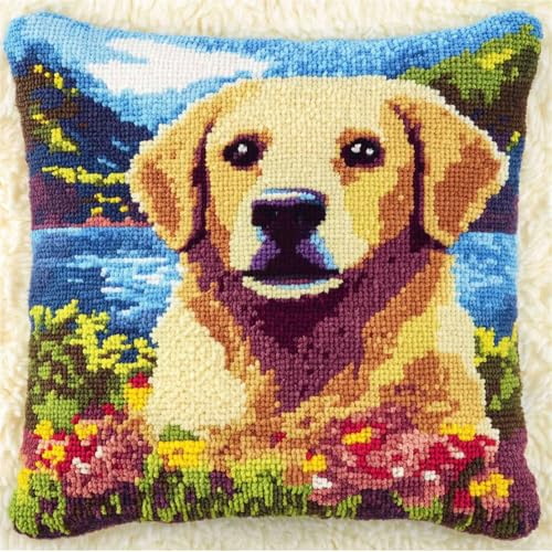 Rqwybcaxn Diy Knüpfkissen Zum Selber Knüpfen Knüpfhaken-Set Labrador Retriever Diy-Haken,Gestrickt,Bestickter Teppich,Kissen,Stickerei,Knüpfhaken-Teppich-Set 43X43Cm Rqwybcaxn Diy Knüpfkissen Zum Selber Knüpfen Knüpfhaken-Set Labrador Retriever Diy-Haken,Gestrickt,Bestickter Teppich,Kissen,Stickerei,Knüpfhaken-Teppich-Set 43X43Cm von Rqwybcaxn