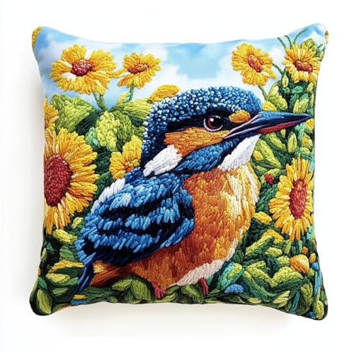 Rqwybcaxn Diy Knüpfkissen Zum Selber Knüpfen Knüpfhaken-Sets Eisvogel 3D Kissen Materialien Paketbezug Knüpfhaken-Sets Kissen Stickset Basteln Heimdekoration 43X43Cm Rqwybcaxn Diy Knüpfkissen Zum Selber Knüpfen Knüpfhaken-Sets Eisvogel 3D Kissen Materialien Paketbezug Knüpfhaken-Sets Kissen Stickset Basteln Heimdekoration 43X43Cm von Rqwybcaxn