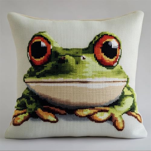 Rqwybcaxn Diy Knüpfkissen Zum Selber Knüpfen Knüpfhaken-Sets Karikatur, Grüner Frosch 3D Kissen Materialien Paketbezug Knüpfhaken-Sets Kissen Stickset Basteln Heimdekoration 43X43Cm Rqwybcaxn Diy Knüpfkissen Zum Selber Knüpfen Knüpfhaken-Sets Karikatur, Grüner Frosch 3D Kissen Materialien Paketbezug Knüpfhaken-Sets Kissen Stickset Basteln Heimdekoration 43X43Cm von Rqwybcaxn
