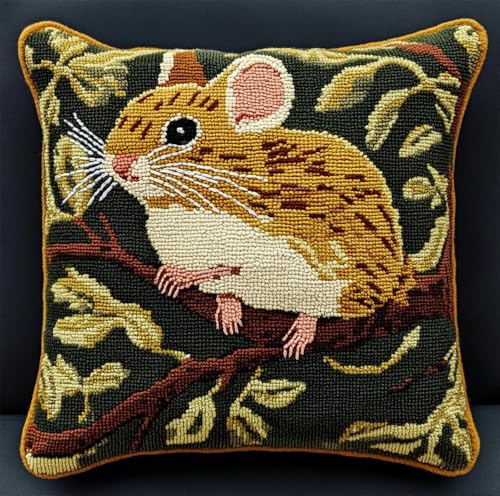 Rqwybcaxn Diy Knüpfkissen Zum Selber Knüpfen Maus Auf Einem Ast Muster Knüpfhaken-Sets,Cartoon-Tiere,3D-Kissen,Materialien,Paketbezug,Knüpfhaken-Set,Kissen-Stickerei-Set,Bastel-Heimdekoration 43X43Cm Rqwybcaxn Diy Knüpfkissen Zum Selber Knüpfen Maus Auf Einem Ast Muster Knüpfhaken-Sets,Cartoon-Tiere,3D-Kissen,Materialien,Paketbezug,Knüpfhaken-Set,Kissen-Stickerei-Set,Bastel-Heimdekoration 43X43Cm von Rqwybcaxn