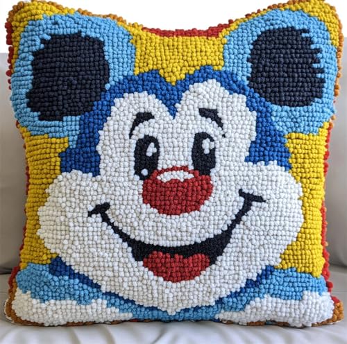 Rqwybcaxn Diy Knüpfkissen Zum Selber Knüpfen Mausmuster Knüpfhaken-Sets,Cartoon-Tiere,3D-Kissen,Materialien,Paketbezug,Knüpfhaken-Set,Kissen-Stickerei-Set,Bastel-Heimdekoration 43X43Cm Rqwybcaxn Diy Knüpfkissen Zum Selber Knüpfen Mausmuster Knüpfhaken-Sets,Cartoon-Tiere,3D-Kissen,Materialien,Paketbezug,Knüpfhaken-Set,Kissen-Stickerei-Set,Bastel-Heimdekoration 43X43Cm von Rqwybcaxn