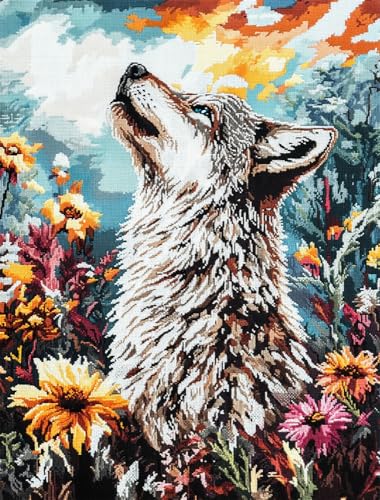 Rqwybcaxn Diy Vorgedruckt Stickbilder Stickset 14Ct,Wolf Schaut In Den Himmel Kreuzstich Stickpackung Handwerk Home Decor Starter-Set Für Wandkunst Rqwybcaxn Diy Vorgedruckt Stickbilder Stickset 14Ct,Wolf Schaut In Den Himmel Kreuzstich Stickpackung Handwerk Home Decor Starter-Set Für Wandkunst von Rqwybcaxn