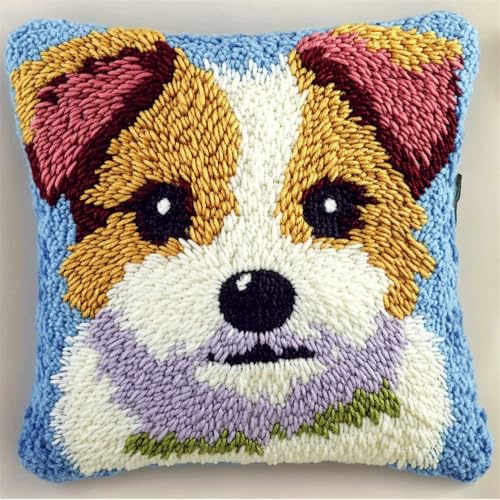 Rqwybcaxn Knüpfhaken Kissen Kits Für Kinder Oder Anfänger Erwachsene,Jack Russell Terrierriegel,Knüpfteppich Zum Selber Knüpf-Sets Kissenbezug Teppich Stickerei Set Diy Latch Hook Cushion Rqwybcaxn Knüpfhaken Kissen Kits Für Kinder Oder Anfänger Erwachsene,Jack Russell Terrierriegel,Knüpfteppich Zum Selber Knüpf-Sets Kissenbezug Teppich Stickerei Set Diy Latch Hook Cushion von Rqwybcaxn