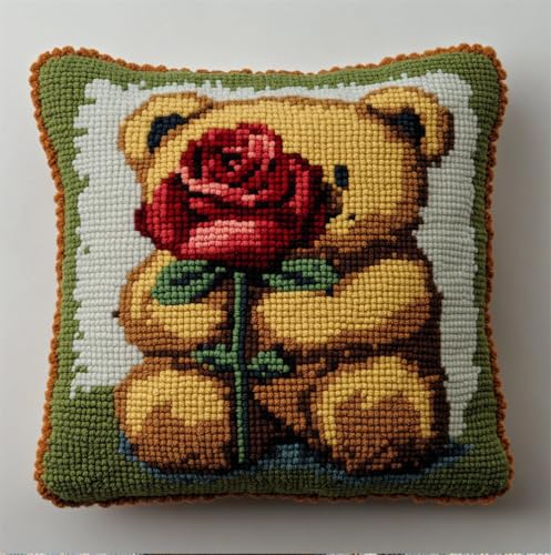 Rqwybcaxn Knüpfkissen Set Kleine Katze Hält Eine Rose Knüpfkissen Set Für Anfänger Erwachsene Oder Kinder Zum Selber Knüpfen,Diy Knüpfteppich Knüpfpackung,43X43Cm Rqwybcaxn Knüpfkissen Set Kleine Katze Hält Eine Rose Knüpfkissen Set Für Anfänger Erwachsene Oder Kinder Zum Selber Knüpfen,Diy Knüpfteppich Knüpfpackung,43X43Cm von Rqwybcaxn