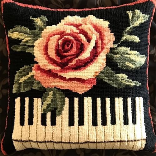 Rqwybcaxn Knüpfkissen Set Rose Blume Klaviertasten Blume Knüpfkissen Set Für Anfänger Erwachsene Oder Kinder Zum Selber Knüpfen,Diy Knüpfteppich Knüpfpackung,43X43Cm Rqwybcaxn Knüpfkissen Set Rose Blume Klaviertasten Blume Knüpfkissen Set Für Anfänger Erwachsene Oder Kinder Zum Selber Knüpfen,Diy Knüpfteppich Knüpfpackung,43X43Cm von Rqwybcaxn