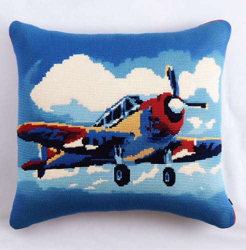 Rqwybcaxn Knüpfkissen Zum Selber Knüpfen,Cartoon-Flugzeug,Knüpfen Set Handgemachte Geschenke Knüpfteppich Für Kinder Und Erwachsene Knüpfset,43X43Cm Rqwybcaxn Knüpfkissen Zum Selber Knüpfen,Cartoon-Flugzeug,Knüpfen Set Handgemachte Geschenke Knüpfteppich Für Kinder Und Erwachsene Knüpfset,43X43Cm von Rqwybcaxn