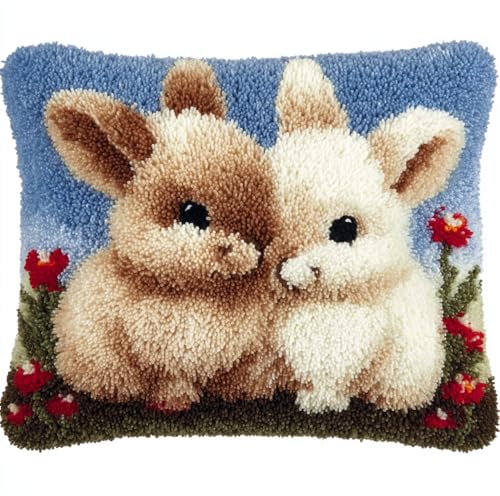 Rqwybcaxn Knüpfkissen Zum Selber Knüpfen,Kaninchen,Knüpfen Set Handgemachte Geschenke Knüpfteppich Für Kinder Und Erwachsene Knüpfset,43X43Cm Rqwybcaxn Knüpfkissen Zum Selber Knüpfen,Kaninchen,Knüpfen Set Handgemachte Geschenke Knüpfteppich Für Kinder Und Erwachsene Knüpfset,43X43Cm von Rqwybcaxn