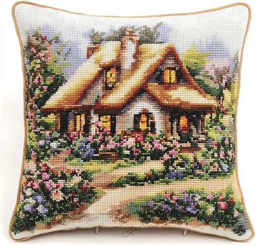 Rqwybcaxn Knüpfkissen Zum Selber Knüpfen Knüpfhaken-Sets Hofhaus 3D-Kissen,Materialpaket,Bezug,Knüpfhaken-Set,Kissen-Stickset,Bastel- Und Heimdekoration 43X43Cm Rqwybcaxn Knüpfkissen Zum Selber Knüpfen Knüpfhaken-Sets Hofhaus 3D-Kissen,Materialpaket,Bezug,Knüpfhaken-Set,Kissen-Stickset,Bastel- Und Heimdekoration 43X43Cm von Rqwybcaxn