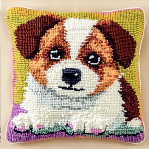 Rqwybcaxn Knüpfkissen Zum Selber Knüpfen Knüpfhaken-Sets Jack Russell Terrierriegel 3D-Kissen,Materialpaket,Bezug,Knüpfhaken-Set,Kissen-Stickset,Bastel- Und Heimdekoration 43X43Cm Rqwybcaxn Knüpfkissen Zum Selber Knüpfen Knüpfhaken-Sets Jack Russell Terrierriegel 3D-Kissen,Materialpaket,Bezug,Knüpfhaken-Set,Kissen-Stickset,Bastel- Und Heimdekoration 43X43Cm von Rqwybcaxn