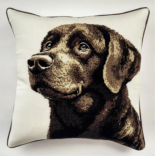 Rqwybcaxn Knüpfkissen Zum Selber Knüpfen Knüpfhaken-Sets Labrador 3D-Kissen,Materialpaket,Bezug,Knüpfhaken-Set,Kissen-Stickset,Bastel- Und Heimdekoration 43X43Cm Rqwybcaxn Knüpfkissen Zum Selber Knüpfen Knüpfhaken-Sets Labrador 3D-Kissen,Materialpaket,Bezug,Knüpfhaken-Set,Kissen-Stickset,Bastel- Und Heimdekoration 43X43Cm von Rqwybcaxn