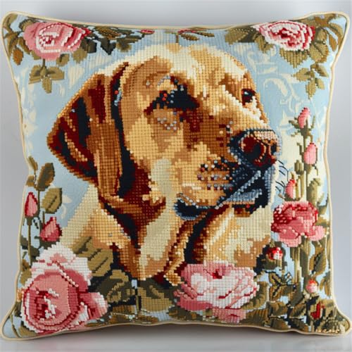 Rqwybcaxn Knüpfteppich Zum Selber Knüpf-Sets 43X43Cm, Labrador Und Rose,Latch Hook Kits Teppiche, Diy Dekorative Kissenbezüge Stickerei Kreuzstich Kunsthandwerk Rqwybcaxn Knüpfteppich Zum Selber Knüpf-Sets 43X43Cm, Labrador Und Rose,Latch Hook Kits Teppiche, Diy Dekorative Kissenbezüge Stickerei Kreuzstich Kunsthandwerk von Rqwybcaxn