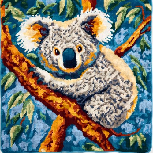 Rqwybcaxn Knüpfteppich Zum Selber Knüpf-Sets Mit Kissen Knüpfen,Koala,Set 43X43Cm Kissenbezug-Set Für Erwachsene Und Kinder Latch Hook Kit Heimaccessoire Rqwybcaxn Knüpfteppich Zum Selber Knüpf-Sets Mit Kissen Knüpfen,Koala,Set 43X43Cm Kissenbezug-Set Für Erwachsene Und Kinder Latch Hook Kit Heimaccessoire von Rqwybcaxn