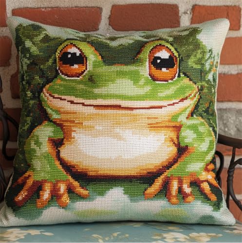 Rqwybcaxn Knüpfteppich Zum Selber Knüpf-Sets Mit Kissen Knüpfen-Set 43X43Cm Karikatur, Grüner Frosch Kissenbezug-Set Für Erwachsene Und Kinder Latch Hook Kit Heimaccessoire Rqwybcaxn Knüpfteppich Zum Selber Knüpf-Sets Mit Kissen Knüpfen-Set 43X43Cm Karikatur, Grüner Frosch Kissenbezug-Set Für Erwachsene Und Kinder Latch Hook Kit Heimaccessoire von Rqwybcaxn