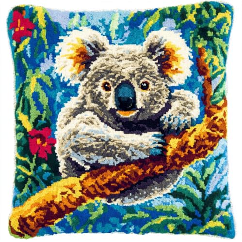 Rqwybcaxn Knüpfteppich Zum Selber Knüpf-Sets Mit Kissen Knüpfen-Set 43X43Cm Koala Kissenbezug-Set Für Erwachsene Und Kinder Latch Hook Kit Heimaccessoire Rqwybcaxn Knüpfteppich Zum Selber Knüpf-Sets Mit Kissen Knüpfen-Set 43X43Cm Koala Kissenbezug-Set Für Erwachsene Und Kinder Latch Hook Kit Heimaccessoire von Rqwybcaxn