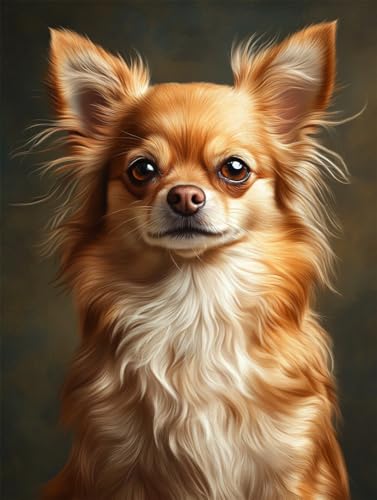 Rqwybcaxn Kreuzstich Set Vorgedruckt, Langhaariger Chihuahua 14Ct 40X50Cm Stickvorlagen Stickbilder Vorgedruckt Kreuzstich Stickpackungen Stickpackung Cross Stitch Embroidery Kit Stickset Sticken Set Rqwybcaxn Kreuzstich Set Vorgedruckt, Langhaariger Chihuahua 14Ct 40X50Cm Stickvorlagen Stickbilder Vorgedruckt Kreuzstich Stickpackungen Stickpackung Cross Stitch Embroidery Kit Stickset Sticken Set von Rqwybcaxn