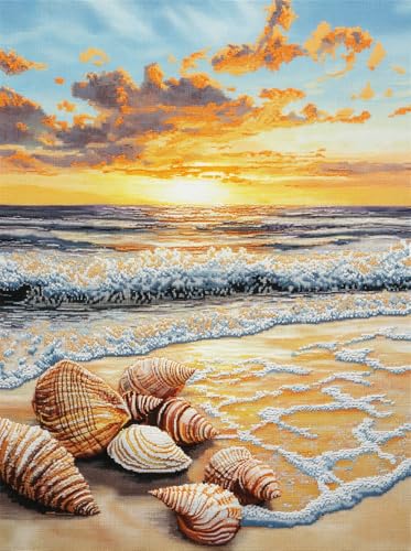 Rqwybcaxn Kreuzstich Set Vorgedruckt,Sonnenaufgang Strand Muscheln 14Ct 40X50Cm Tiere Stickvorlagen Stickbilder Vorgedruckt Kreuzstich Stickpackungen Stickpackung Cross Stitch Embroidery Kit Stickset Rqwybcaxn Kreuzstich Set Vorgedruckt,Sonnenaufgang Strand Muscheln 14Ct 40X50Cm Tiere Stickvorlagen Stickbilder Vorgedruckt Kreuzstich Stickpackungen Stickpackung Cross Stitch Embroidery Kit Stickset von Rqwybcaxn