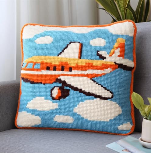 Rqwybcaxn Landschaft Knüpfkissen Set,Cartoon-Flugzeug,Für Kinder Oder Anfänger Erwachsene Zum Selber Knüpfen,Diy Knüpfteppich Knüpfpackung,Knüpfhaken Set,43X43Cm Rqwybcaxn Landschaft Knüpfkissen Set,Cartoon-Flugzeug,Für Kinder Oder Anfänger Erwachsene Zum Selber Knüpfen,Diy Knüpfteppich Knüpfpackung,Knüpfhaken Set,43X43Cm von Rqwybcaxn
