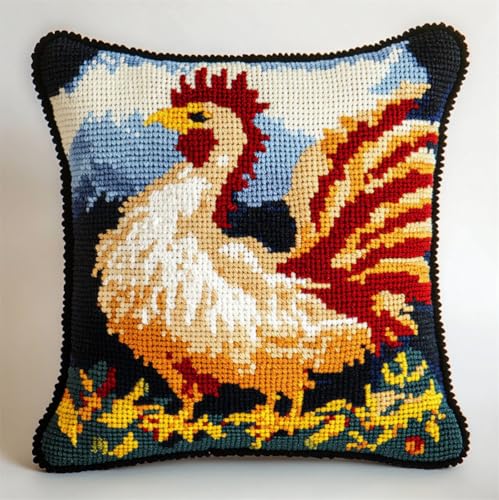 Rqwybcaxn Landschaft Knüpfkissen Set,Großer Schwanz,Für Kinder Oder Anfänger Erwachsene Zum Selber Knüpfen,Diy Knüpfteppich Knüpfpackung,Knüpfhaken Set,43X43Cm Rqwybcaxn Landschaft Knüpfkissen Set,Großer Schwanz,Für Kinder Oder Anfänger Erwachsene Zum Selber Knüpfen,Diy Knüpfteppich Knüpfpackung,Knüpfhaken Set,43X43Cm von Rqwybcaxn