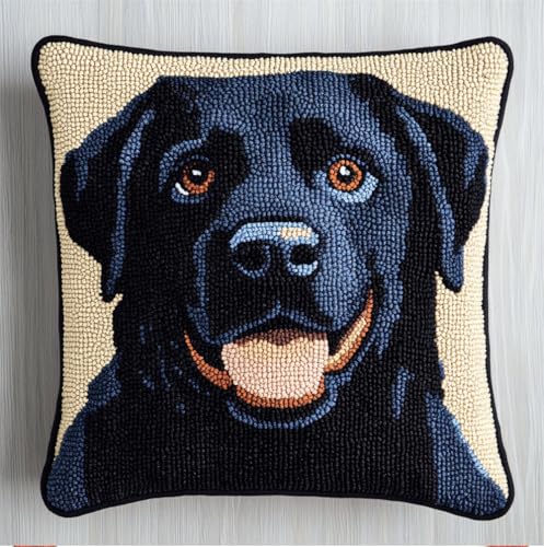 Rqwybcaxn Landschaft Knüpfkissen Set,Schwarzer Labrador Retriever,Für Kinder Oder Anfänger Erwachsene Zum Selber Knüpfen,Diy Knüpfteppich Knüpfpackung,Knüpfhaken Set,43X43Cm Rqwybcaxn Landschaft Knüpfkissen Set,Schwarzer Labrador Retriever,Für Kinder Oder Anfänger Erwachsene Zum Selber Knüpfen,Diy Knüpfteppich Knüpfpackung,Knüpfhaken Set,43X43Cm von Rqwybcaxn