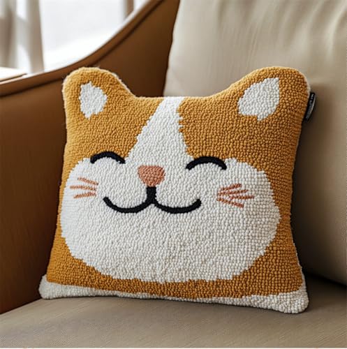 Rqwybcaxn Landschaft Knüpfkissen Set,Süße Katze,Für Kinder Oder Anfänger Erwachsene Zum Selber Knüpfen,Diy Knüpfteppich Knüpfpackung,Knüpfhaken Set,43X43Cm Rqwybcaxn Landschaft Knüpfkissen Set,Süße Katze,Für Kinder Oder Anfänger Erwachsene Zum Selber Knüpfen,Diy Knüpfteppich Knüpfpackung,Knüpfhaken Set,43X43Cm von Rqwybcaxn