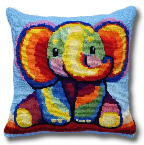 Rqwybcaxn Tier Diy Knüpfkissen Zum Selber Knüpfen Knüpfhaken-Set,Cartoon-Elefantenbaby,Knüpfhaken,Kissen-Stickset,Bastel- Und Heimdekoration,Latch Hook Kit,43X43Cm Rqwybcaxn Tier Diy Knüpfkissen Zum Selber Knüpfen Knüpfhaken-Set,Cartoon-Elefantenbaby,Knüpfhaken,Kissen-Stickset,Bastel- Und Heimdekoration,Latch Hook Kit,43X43Cm von Rqwybcaxn