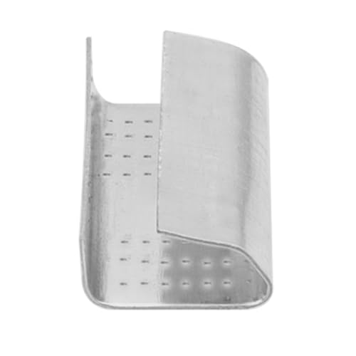 Rrina 200 Stück 1,27 cm Umreifung, offene Dichtung, Banding-Clip, Schnappverschluss, Greiferband, Verpackung, Metall-Clip von Rrina