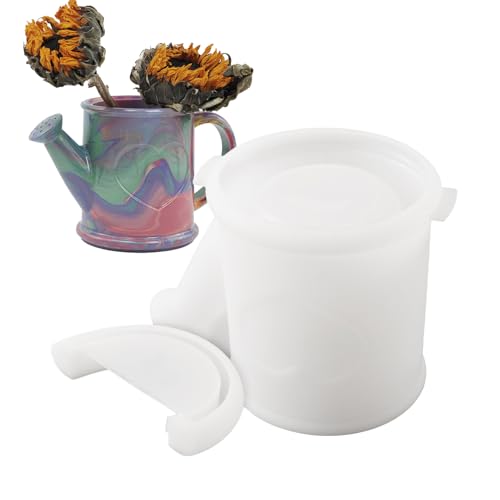 Rrlihjgu 2025 Silikonformen für Blumenvasen, Kunstharz, 11,3 x 8,5 x 8 cm, Gießkannenform, Gießkannen-Silikonform, Harzgussformen, Blumenvasen, Gießformen, Epoxidharz Rrlihjgu 2025 Silikonformen für Blumenvasen, Kunstharz, 11,3 x 8,5 x 8 cm, Gießkannenform, Gießkannen-Silikonform, Harzgussformen, Blumenvasen, Gießformen, Epoxidharz von Rrlihjgu