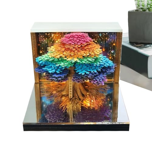 Rrlihjgu 3D-Schreibtischkalender 2026, Wochenplaner, 52 Wochen, mit Notizblock 2026, Veranstaltungsplaner mit dekorativem Notizblock, für Büro, Schule, Zuhause, Hotel, Saison Rrlihjgu 3D-Schreibtischkalender 2026, Wochenplaner, 52 Wochen, mit Notizblock 2026, Veranstaltungsplaner mit dekorativem Notizblock, für Büro, Schule, Zuhause, Hotel, Saison von Rrlihjgu