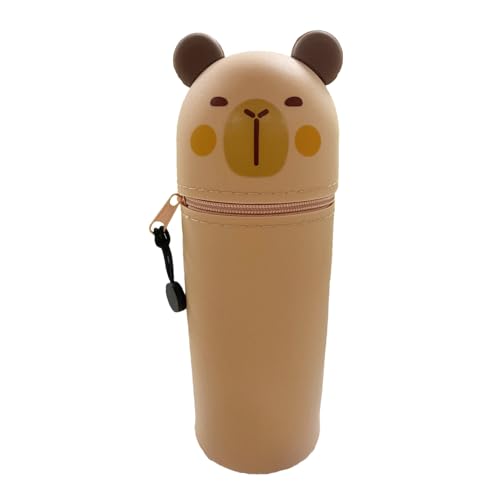 Rrlihjgu Capibara Stift- und Bleistifthalter, ausziehbar, aus Silikon, mit Reißverschluss, für Studenten, Schule, Zuhause Rrlihjgu Capibara Stift- und Bleistifthalter, ausziehbar, aus Silikon, mit Reißverschluss, für Studenten, Schule, Zuhause von Rrlihjgu
