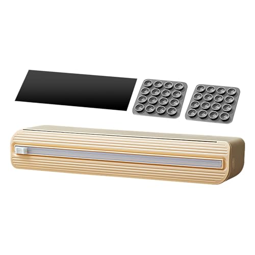 Rrlihjgu Frischhaltefolienspender, Frischhaltefolienspender mit Schneider, Folienspender für Zuhause | Verpackungs-Organizer mit Schneider, Organizer von Rrlihjgu