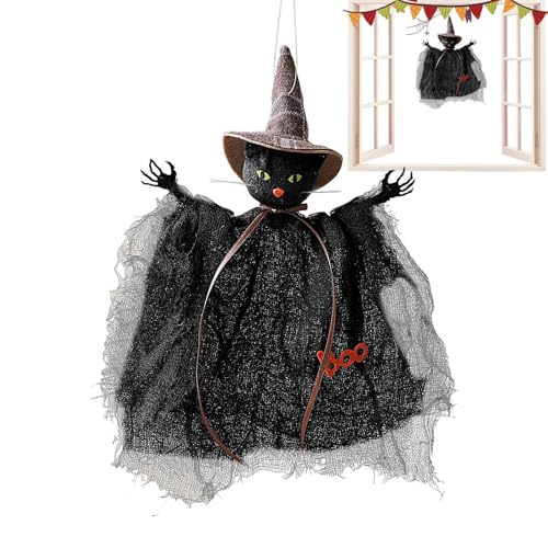 Rrlihjgu Halloween-Baumdekoration, Hexenpuppe aus Netzstoff, Dekoration für zu Hause, gruseliges Foto-Zubehör für die Wand Rrlihjgu Halloween-Baumdekoration, Hexenpuppe aus Netzstoff, Dekoration für zu Hause, gruseliges Foto-Zubehör für die Wand von Rrlihjgu