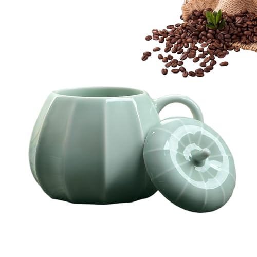 Rrlihjgu Kürbis-Kaffeetasse | Kürbisbecher, Keramikbehälter für Wassergetränke für Thanksgiving, Geburtstag, Geschenke von Rrlihjgu