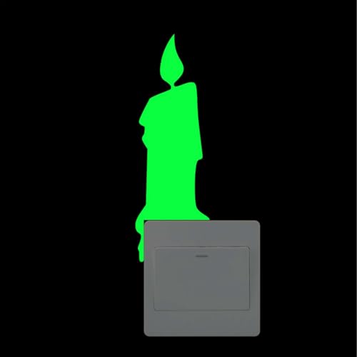 Rrlihjgu Leuchtender Wandaufkleber, im Dunkeln, fluoreszierende Dekoration, selbstklebend, im Dunkeln für und Mädchen von Rrlihjgu