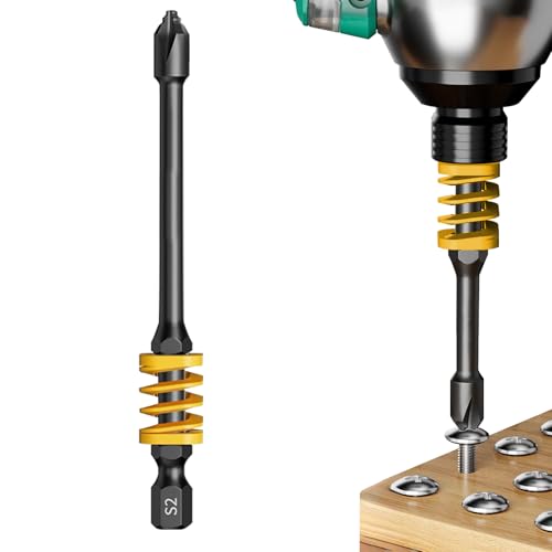 Rrlihjgu Magnetisches Bit-Set für Schraubendreher, Kreuzschlitz-Bit-Set für Elektroschrauber, Präzisionsschaft zur Befestigung von Muttern von Rrlihjgu