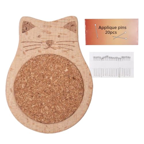 Rrlihjgu Nadelhalter für Näharbeiten, schönes Nadelkissen aus Holz, Strickzubehör für Stickerei, tägliches Handwerk, Kleidung Rrlihjgu Nadelhalter für Näharbeiten, schönes Nadelkissen aus Holz, Strickzubehör für Stickerei, tägliches Handwerk, Kleidung von Rrlihjgu